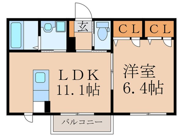 シャ－メゾン葵Ｃ棟の物件間取画像